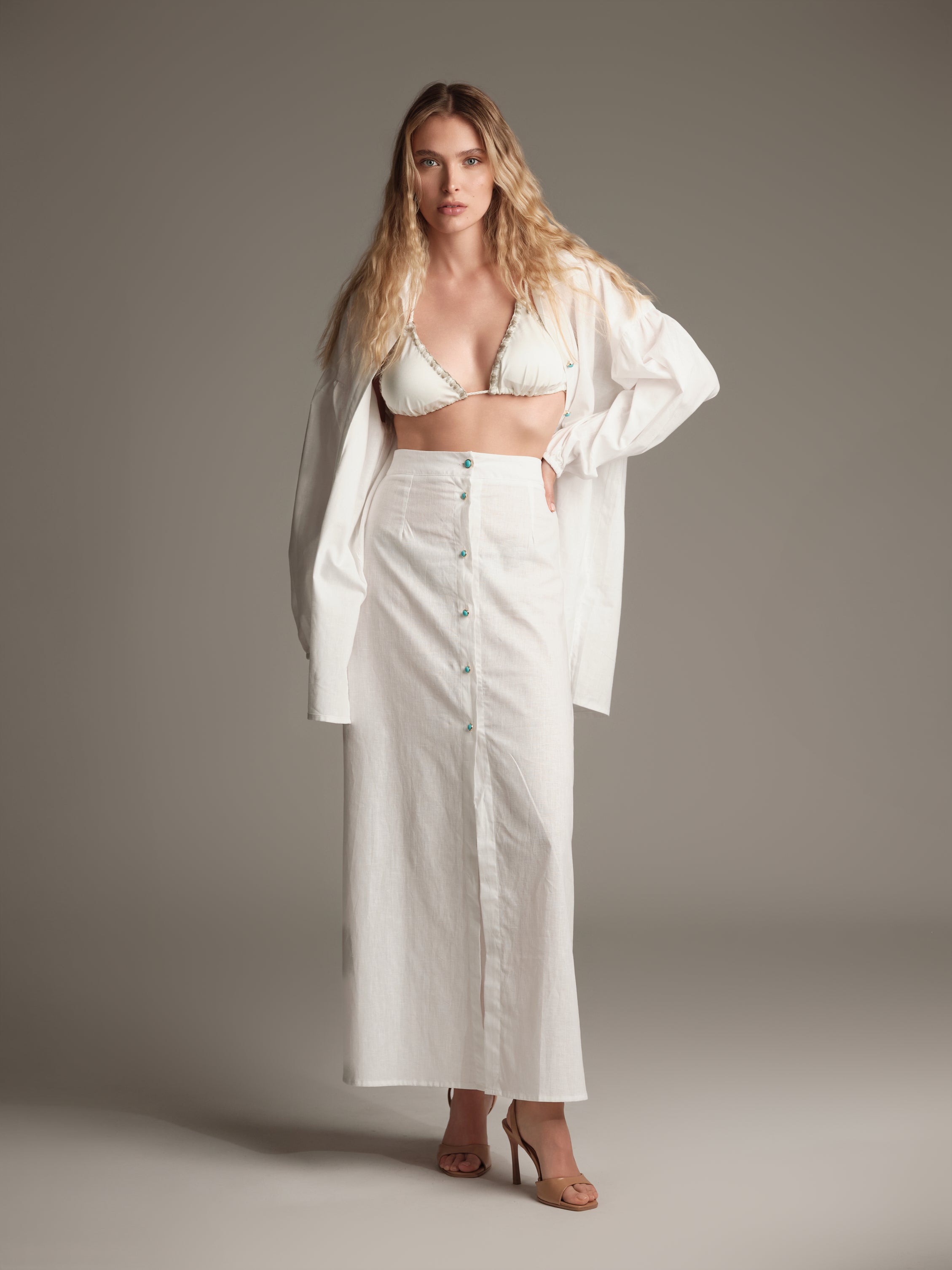 Camicia Cotazur misto lino