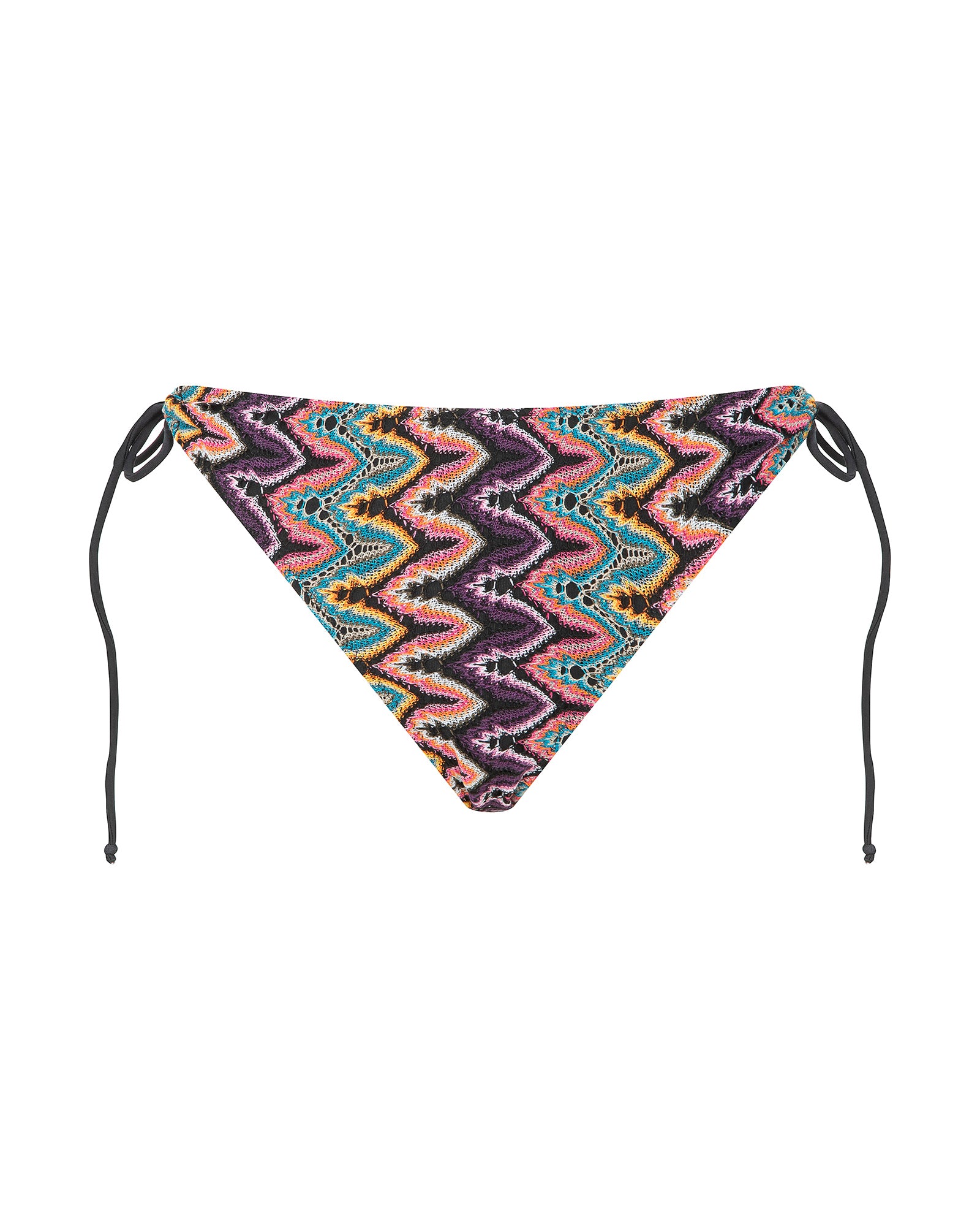 Slip per bikini Cotazur fantasia zig zag con laccetti
