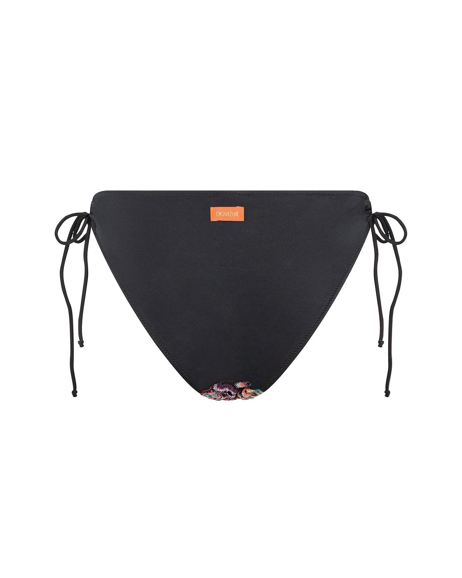 Slip per bikini Cotazur fantasia zig zag con laccetti