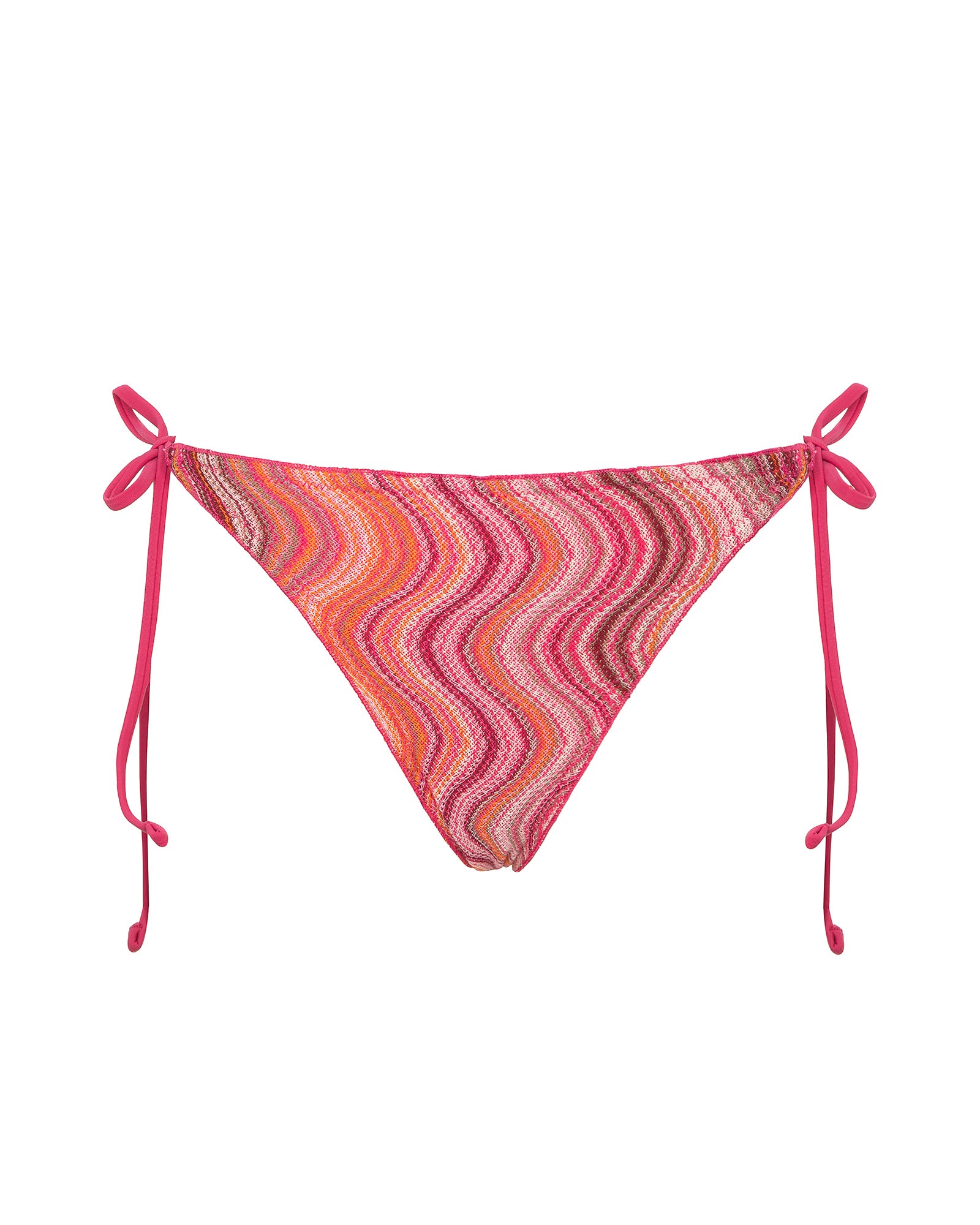 Slip per bikini Cotazur fantasia a onde con laccetti