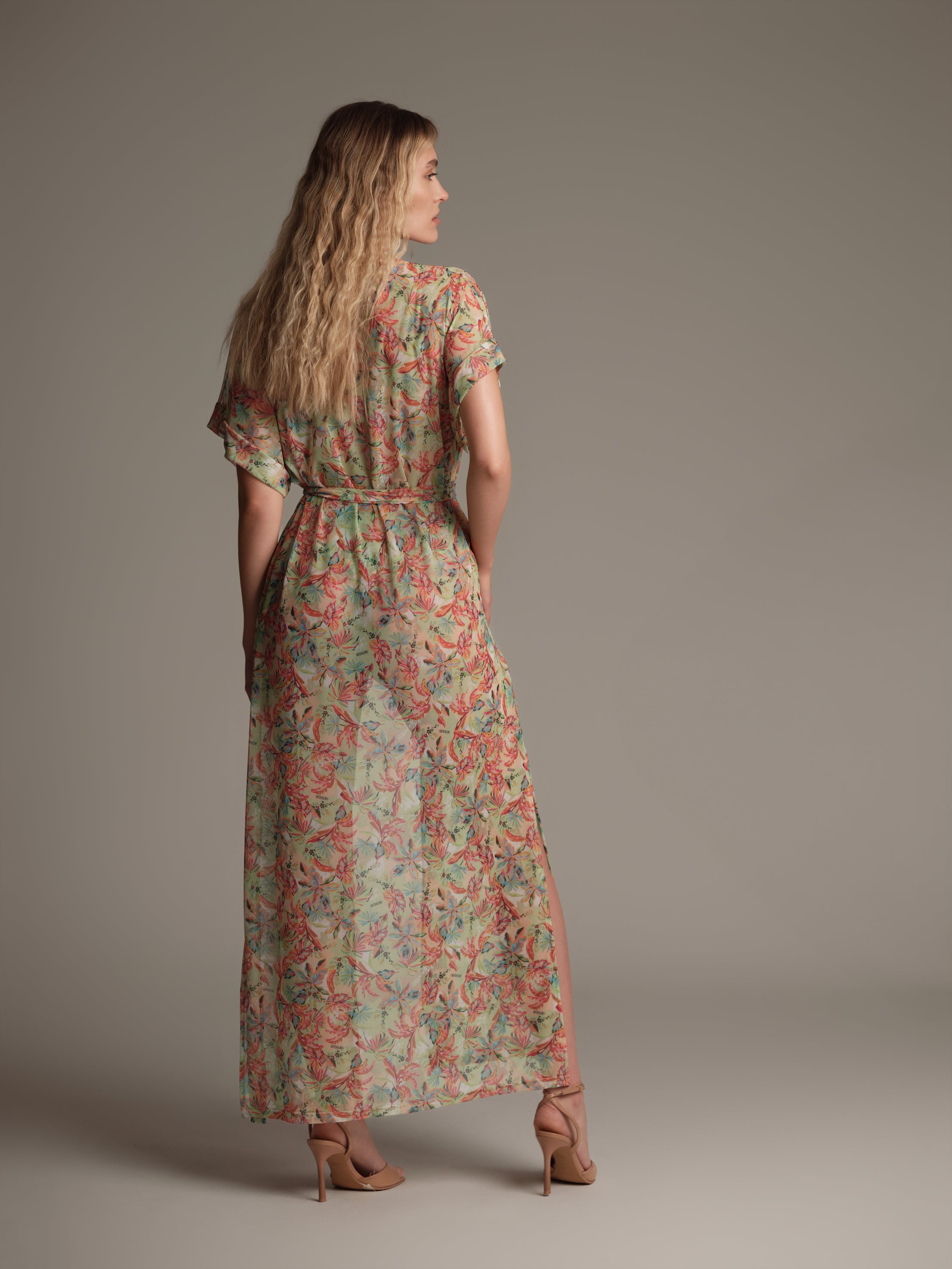 Abito tropicana a kimono