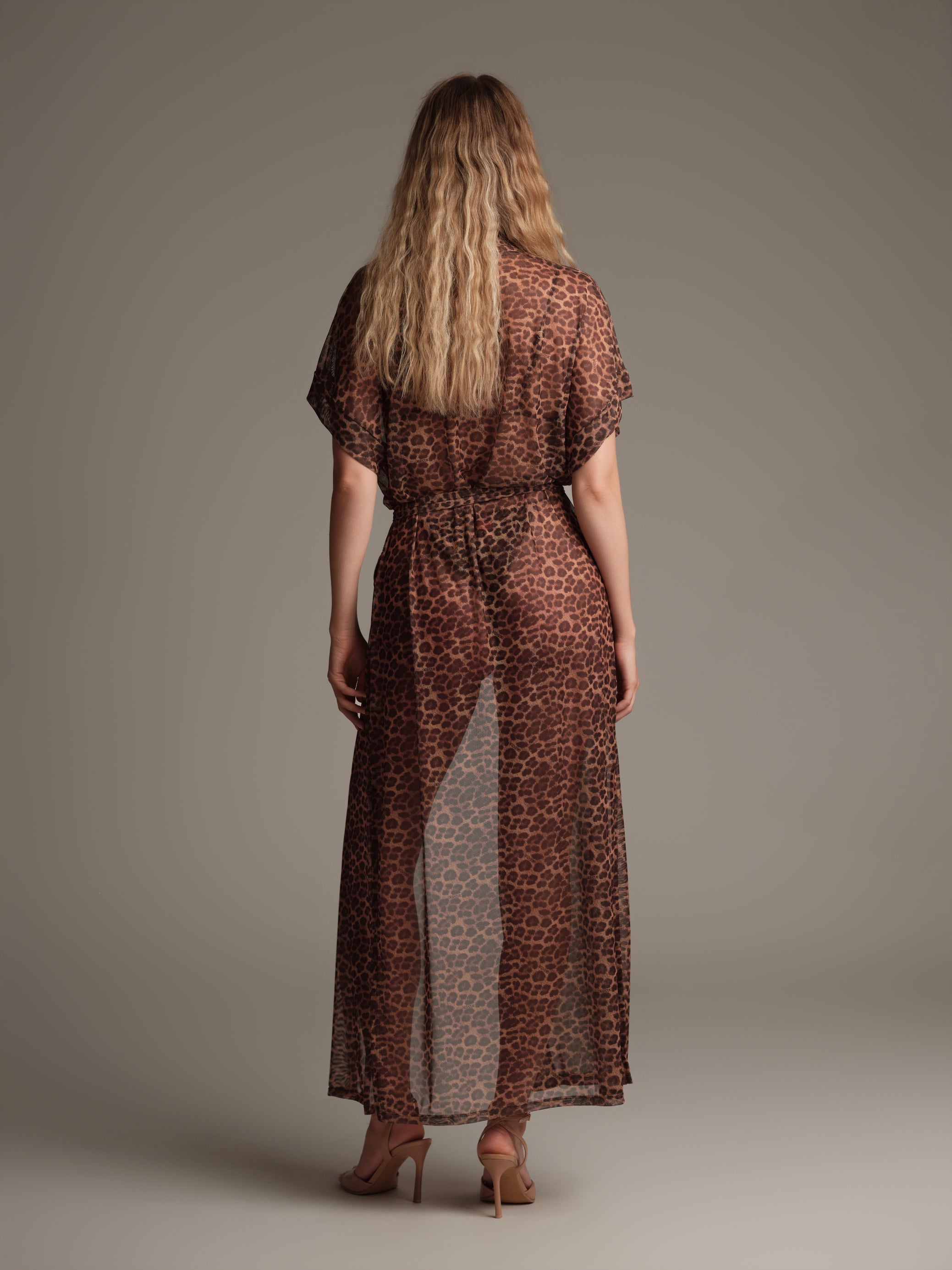 Abito kimono maculato