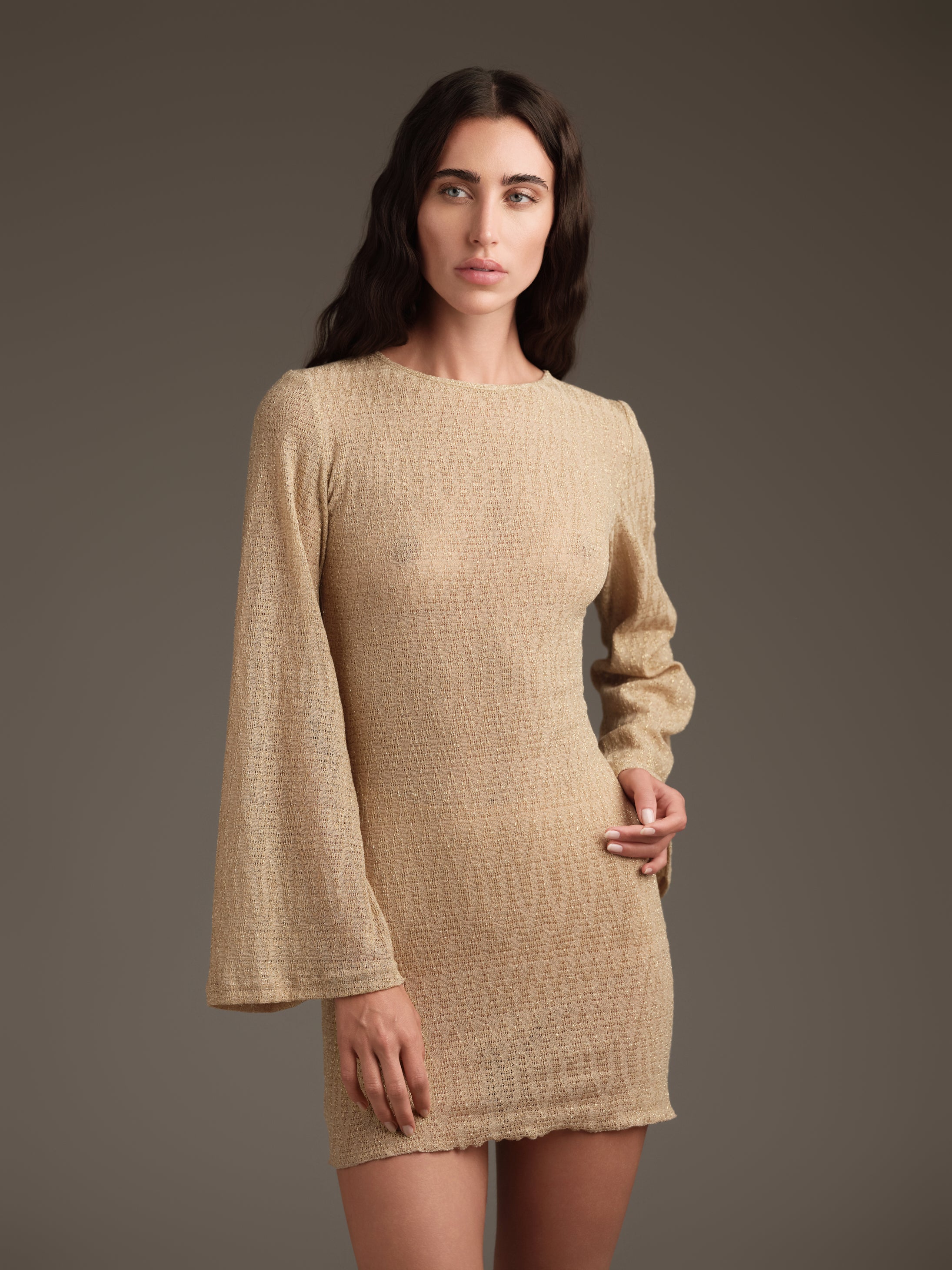 Abito corto in maglia