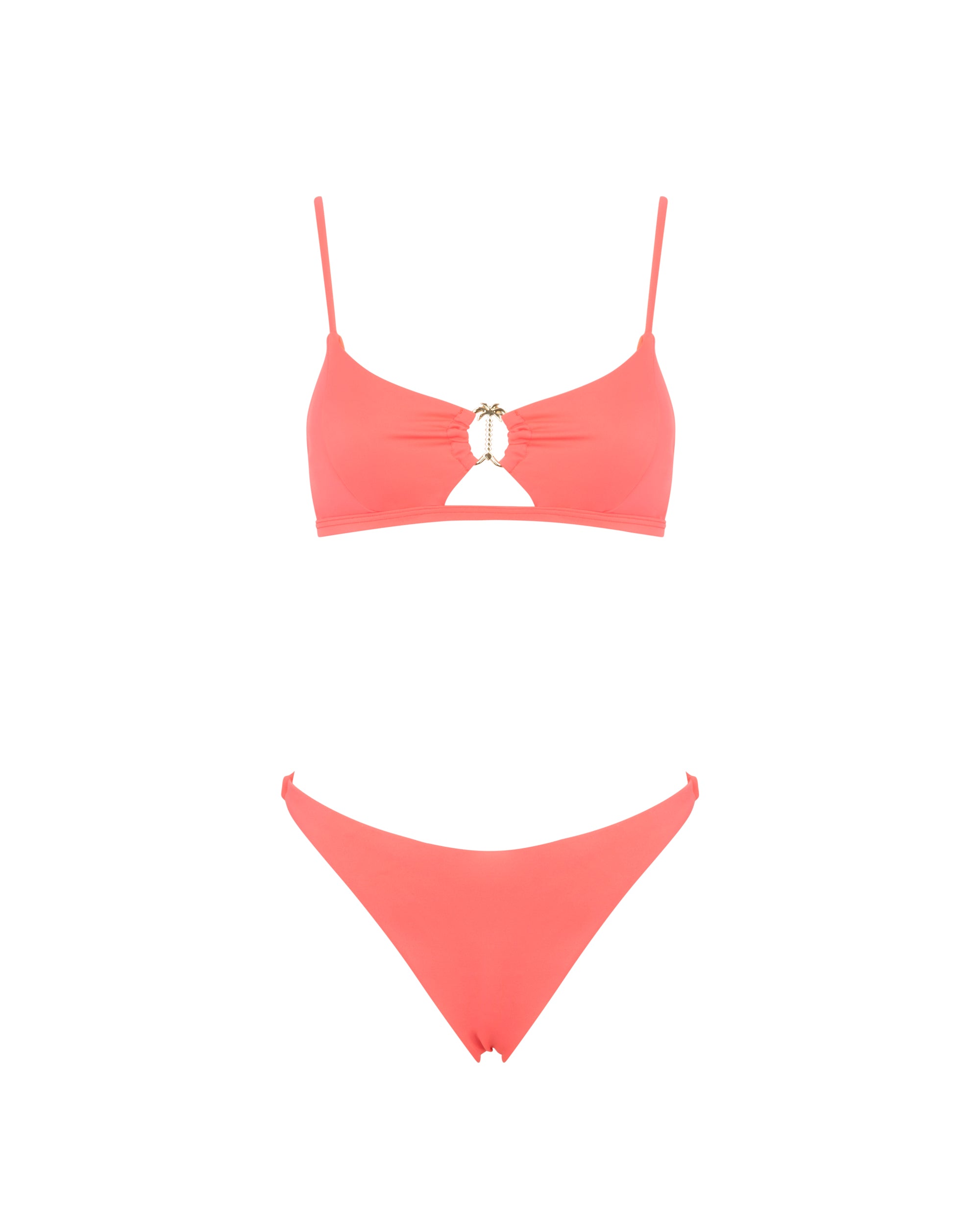 Bikini bralette con dettaglio gioiello