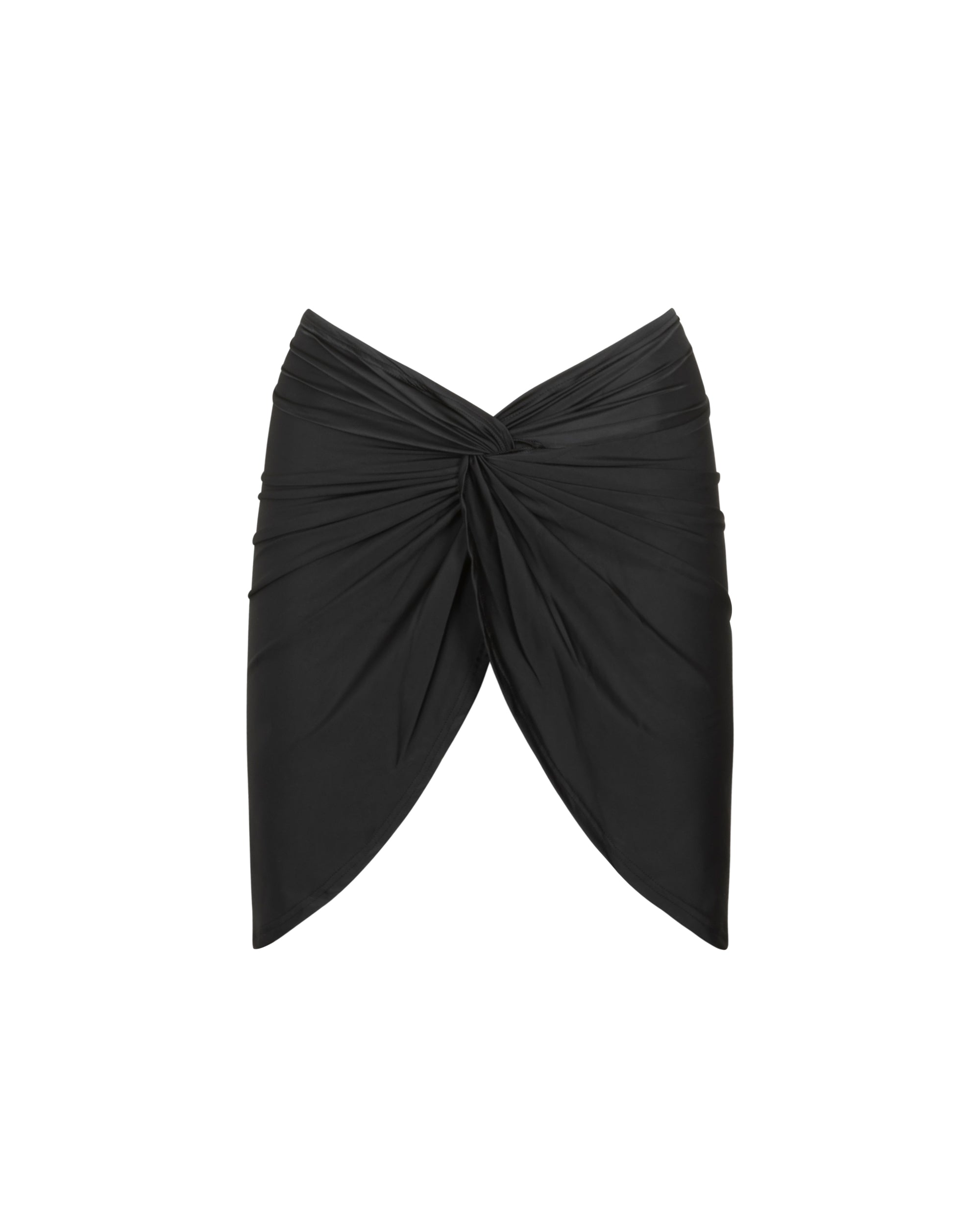 Minigonna pareo beachwear drapeggiata