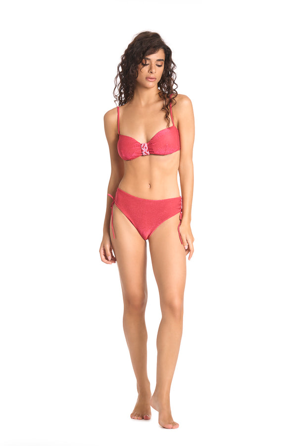 BIKINI FASCIA LUREX INTRECCIO DONNA